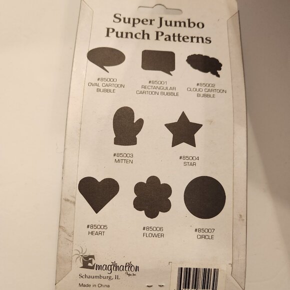 Mitten Glove Super Jumbo Hole Punch Emagination paper Scrapbook Craft Shapes - Picture 5 of 6